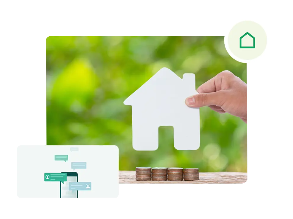 Casal analisando projeto da casa